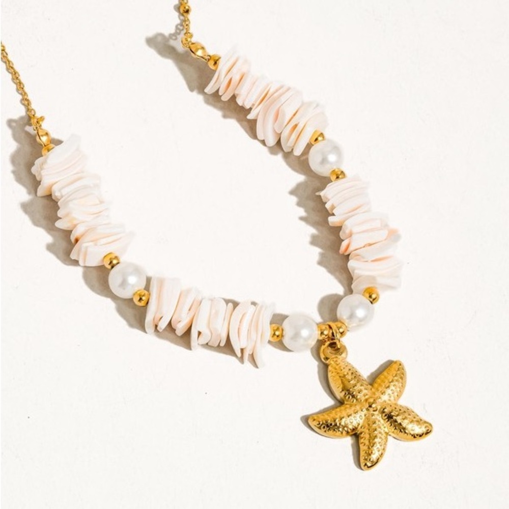 βTidewish Necklaceβ | Gold and Pink